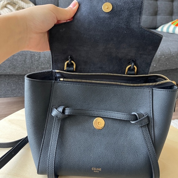 Celine belt bag in blue - Picture 4 of 8